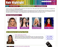 Tablet Screenshot of hair-highlight.com